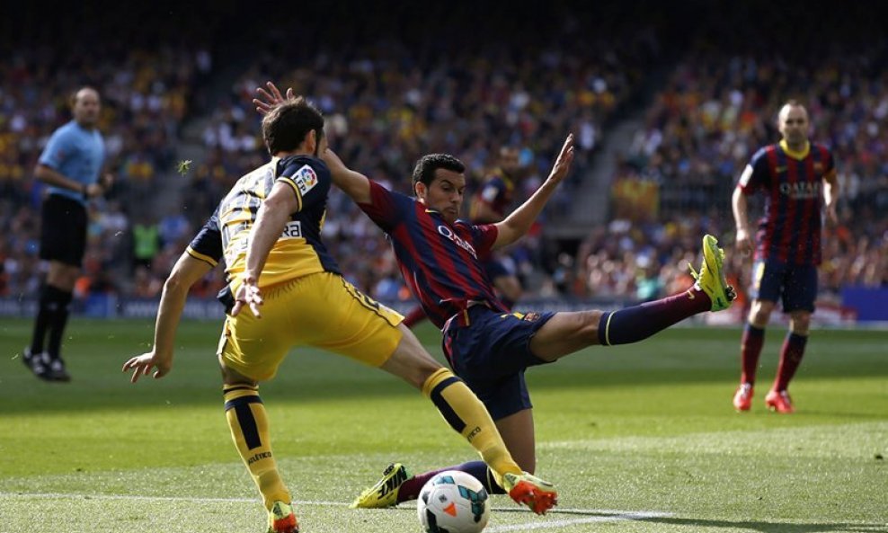 Barcelona - Atletico Madrid, Juan Francisco Torres (L) i Pedro Rodriguez