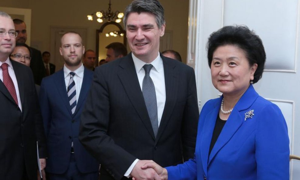 Liu Yandong Zoran Milanović kina