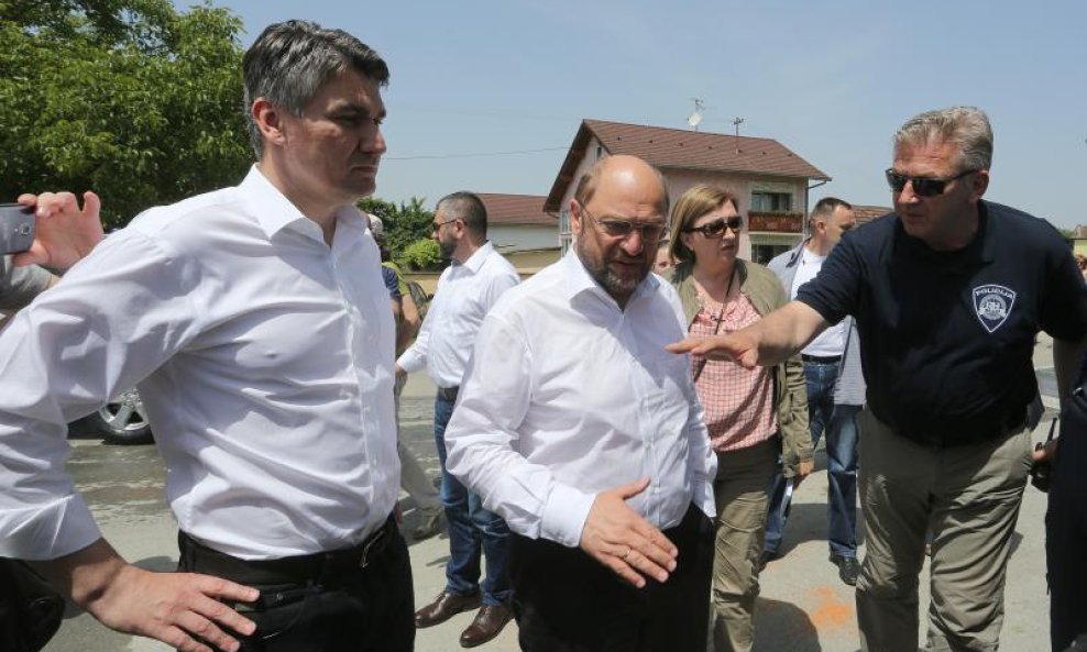 Martin Schulz Zoran Milanović poplava
