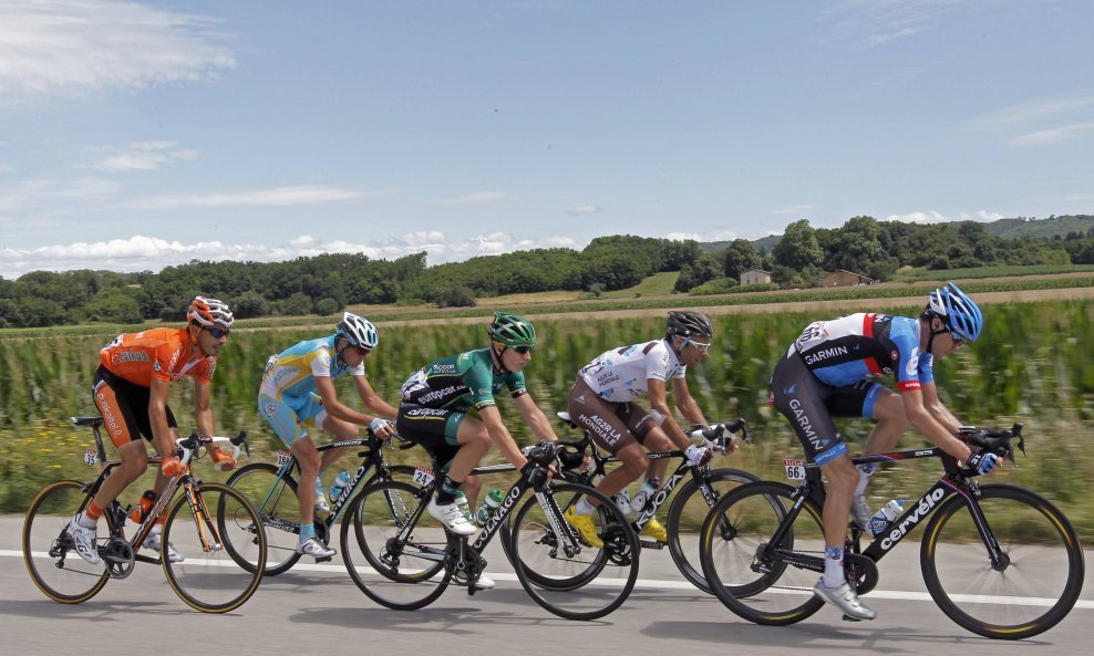 David Millar, Jean Christophe Peraud, Cyril Gautier, Robert Kišerlovski i Egoi Martinez