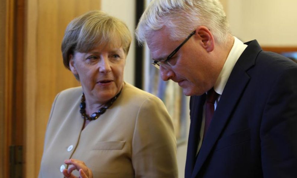 Ivo Josipović i Angela Merkel