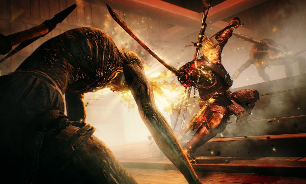 Screenshot iz suludo teške igre Nioh