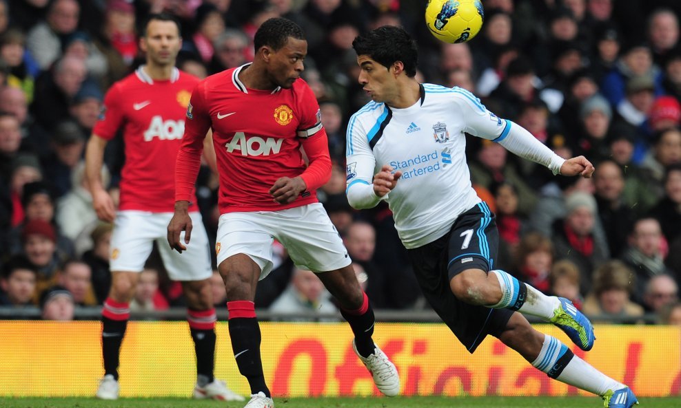 Patrice Evra i Luis Suarez