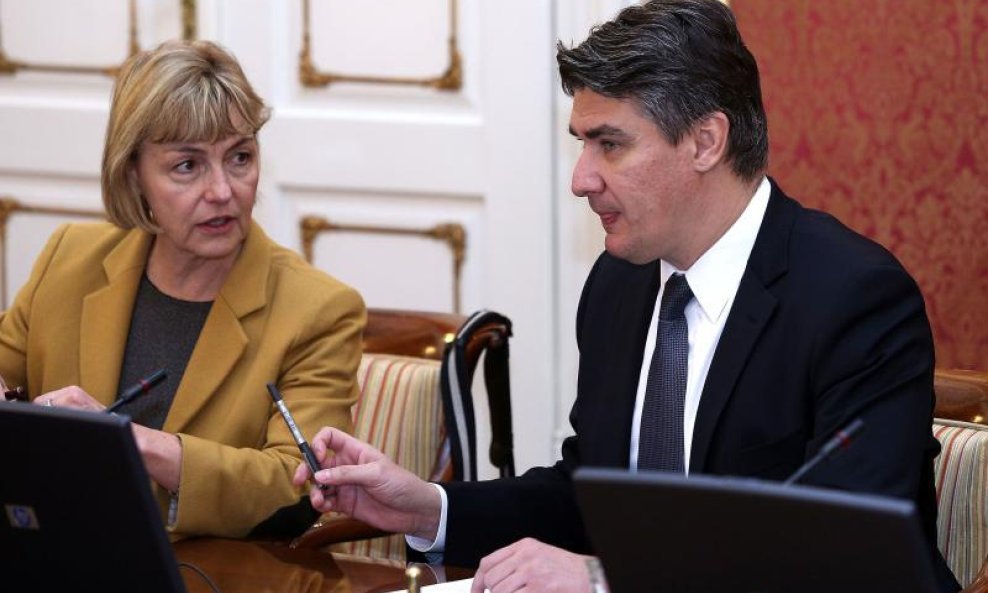 Vesna Pusić i Zoran Milanović