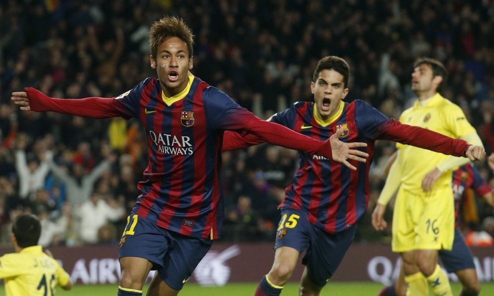 Neymar Marc Bartra Barcelona