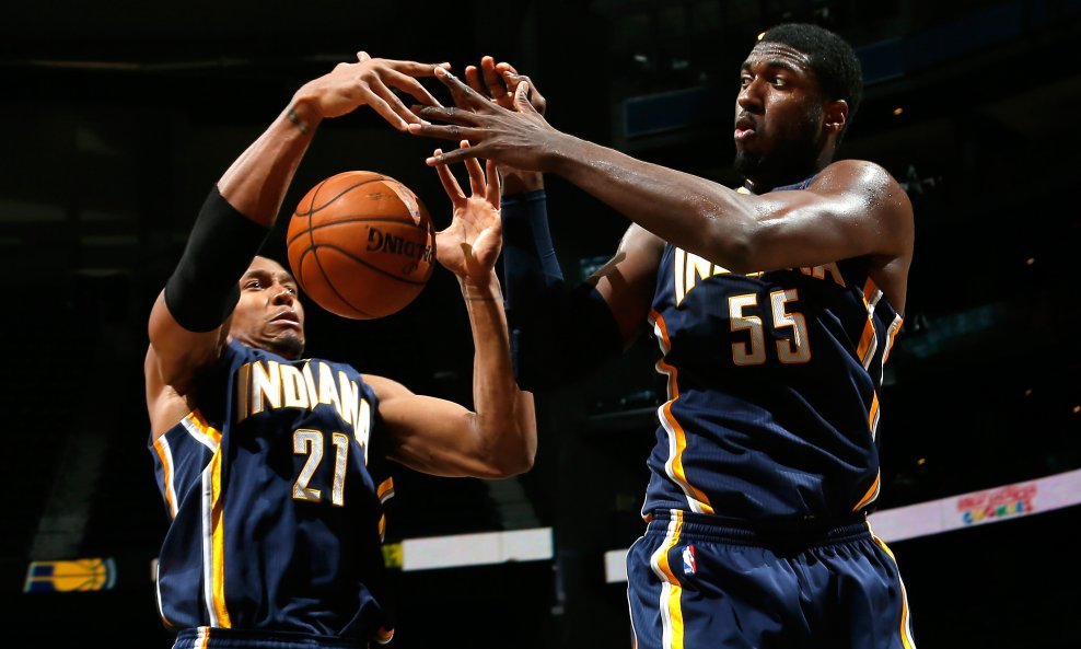 David West Roy Hibbert Indiana Pacers