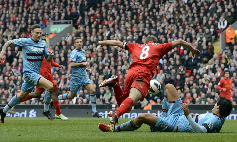 Steven Gerrard Liverpool West Ham