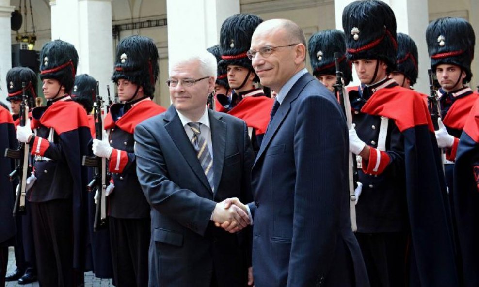 Ivo Josipović i Enrico Letta