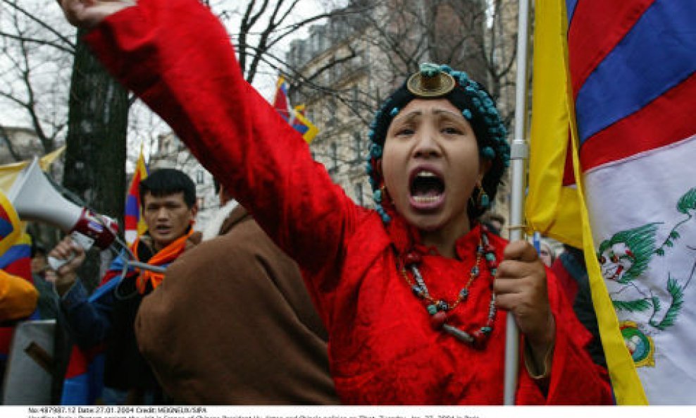 prosvjedi tibet hu jintao
