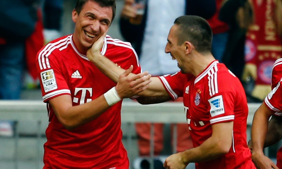 Mario Mandžukić i Franck Ribery