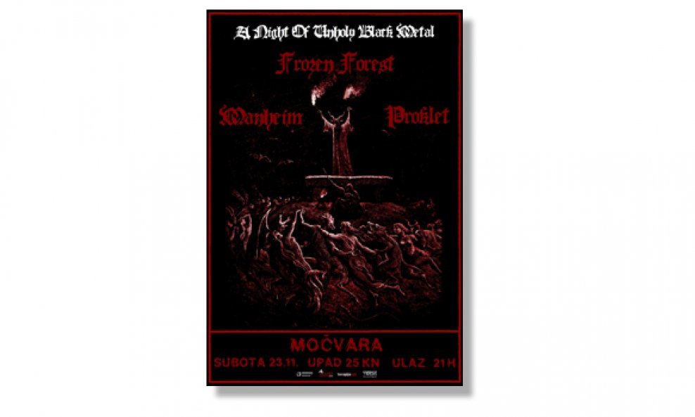 A Night Of Unholy Black Metal - 23 11 2013  - plakat