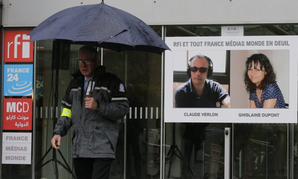 Fotografija dvoje ubijenih francuskih novinara