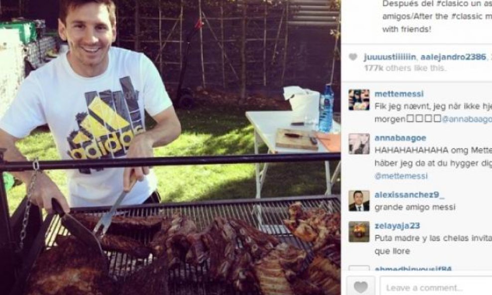 Lionel Messi uz roštilj