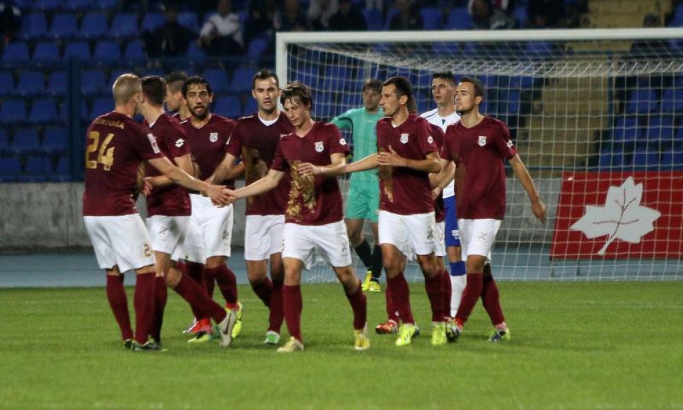 Rijeka slavi gol protiv Osijeka
