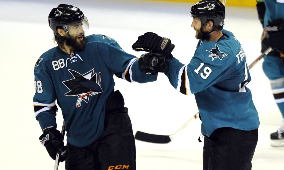 Brent Burns i Joe Thornton