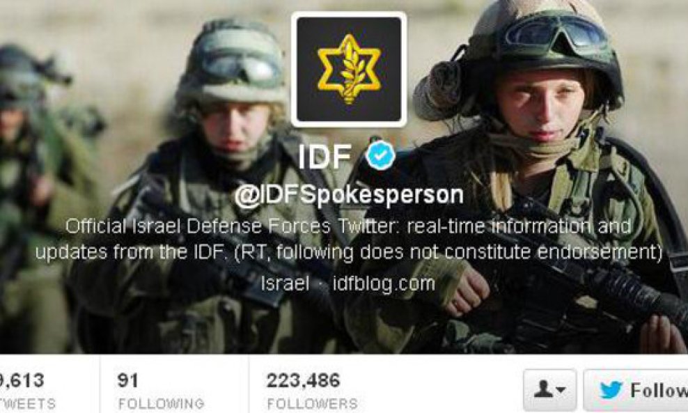 IDF izraelska vojska twitter