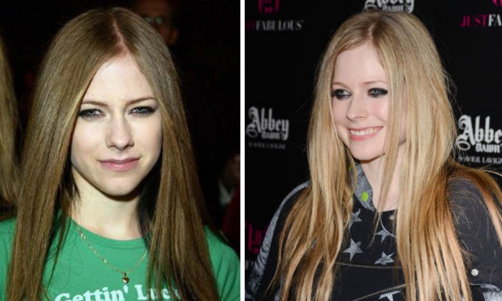 Avril Lavigne nekad i sad