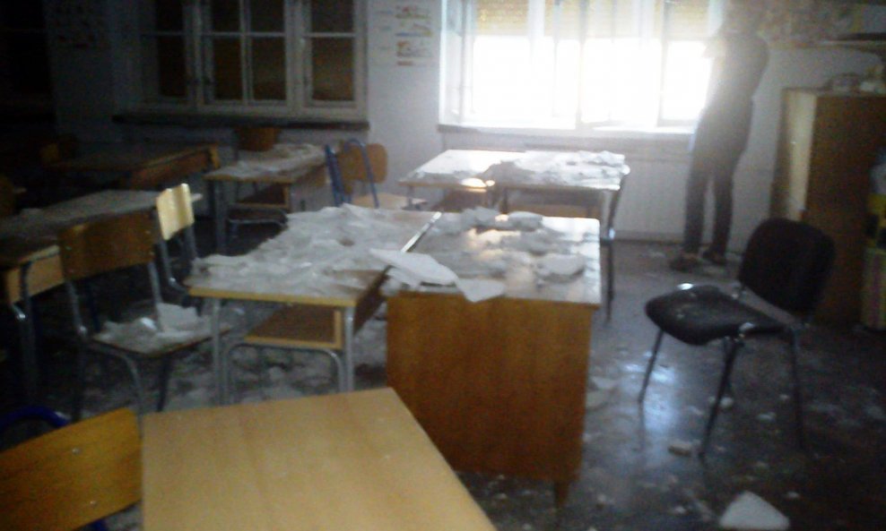 urušeni strop u splitskoj školi