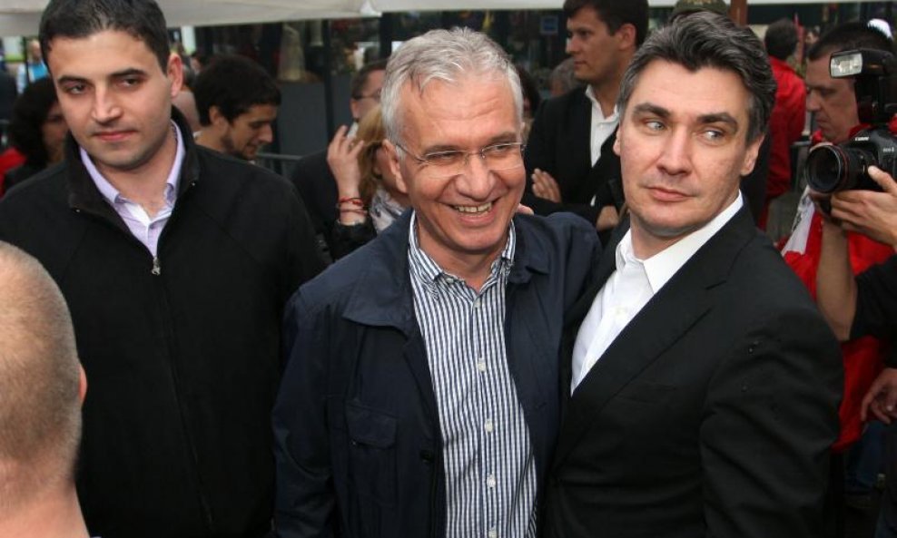 Davor Bernardić, Rajko Ostojić i Zoran Milanović