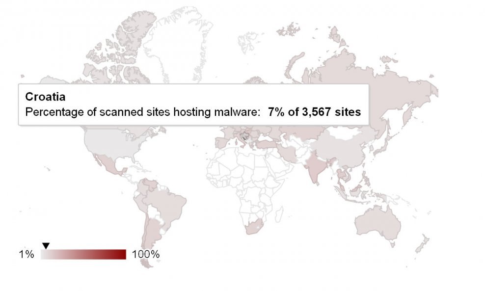 Googleova karta malwarea