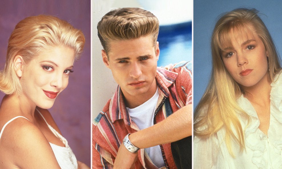 Tori Spelling, Jason Priestley, Jennie Garth 