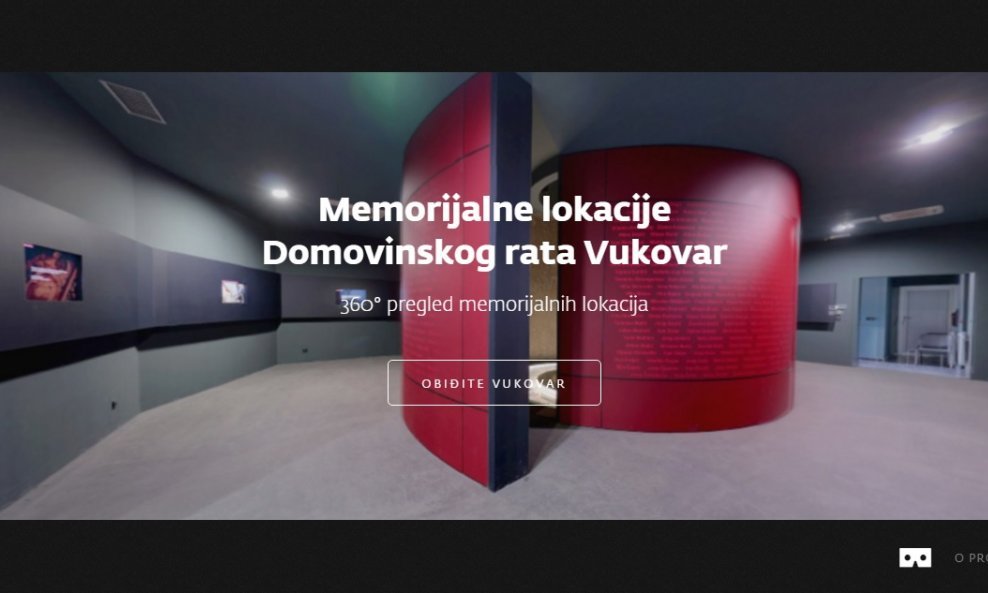Prikaz virtualne šetnje u Memorijalnom centru Vukovar