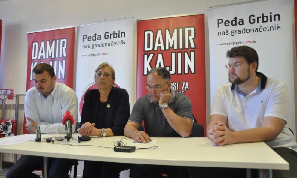 Danijel Ferić, Ana Damjanac, Damir Kajin i Peđa Grbin