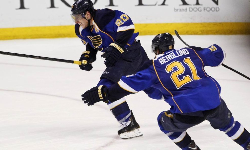 Alexander Steen (L) i Patrik Berglund