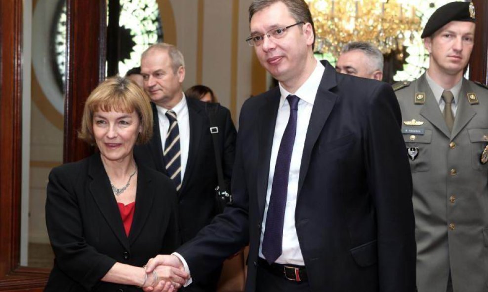 Vesna Pusić i Aleksandar Vučić