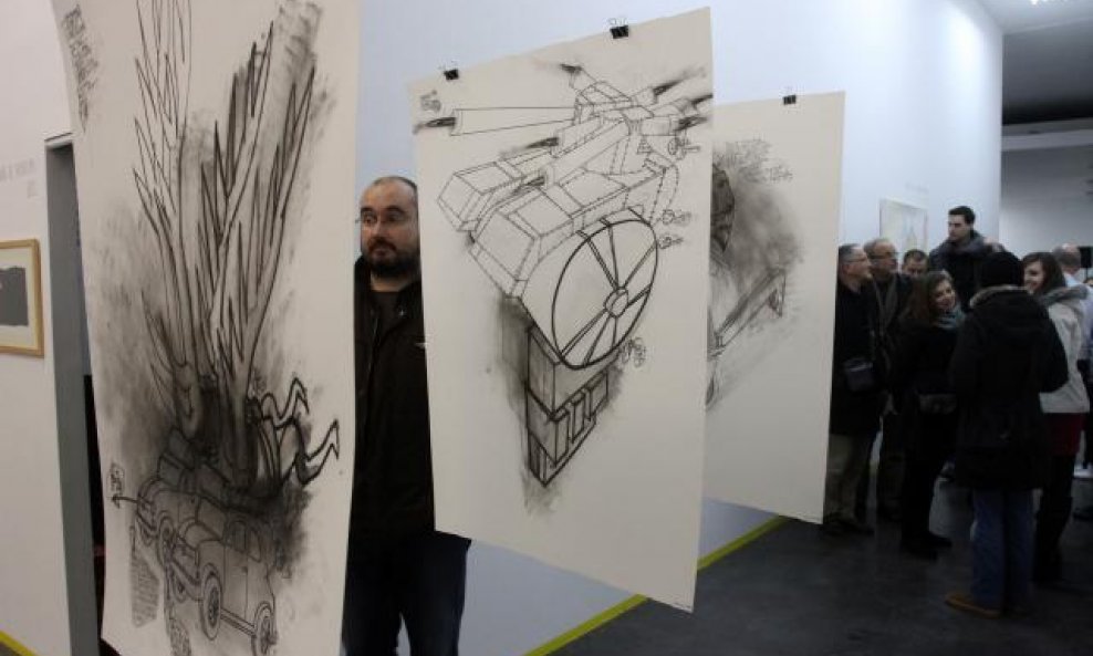 Otvorenje 18. međunarodne izložbe crteža i crtačke radionice u Muzeju moderne i suvremene umjetnosti u Rijeci