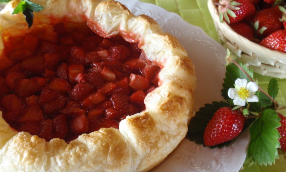 kolač, hrana, jagode