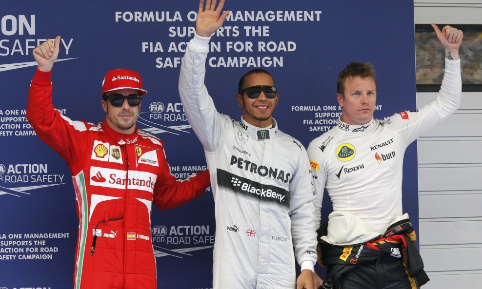 Alonso, Hamilton, Raikkonen