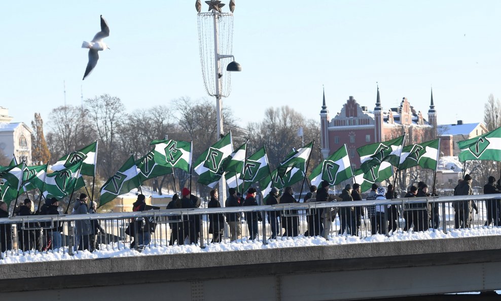 Prosvjed neonacista u Švedskoj