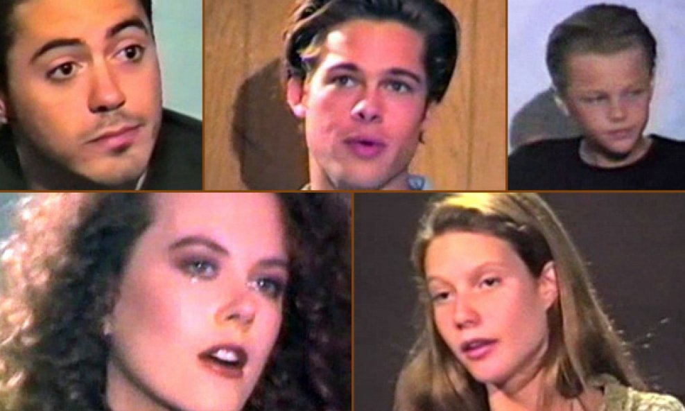 Brad Pitt, Nicole Kidman, Leonardo DiCaprio, kolaž