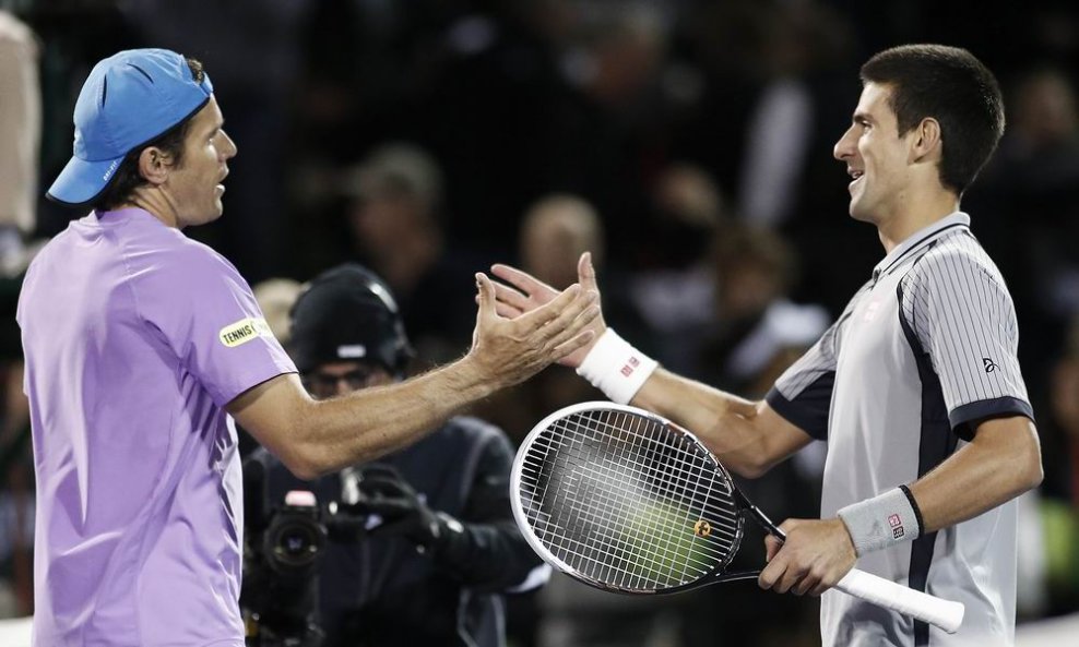 Tommy Haas (L) i Novak Đoković