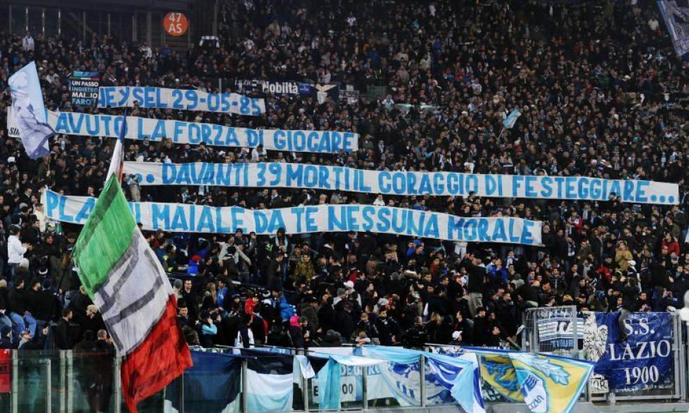 Poruka navijači Lazio Michel Platini