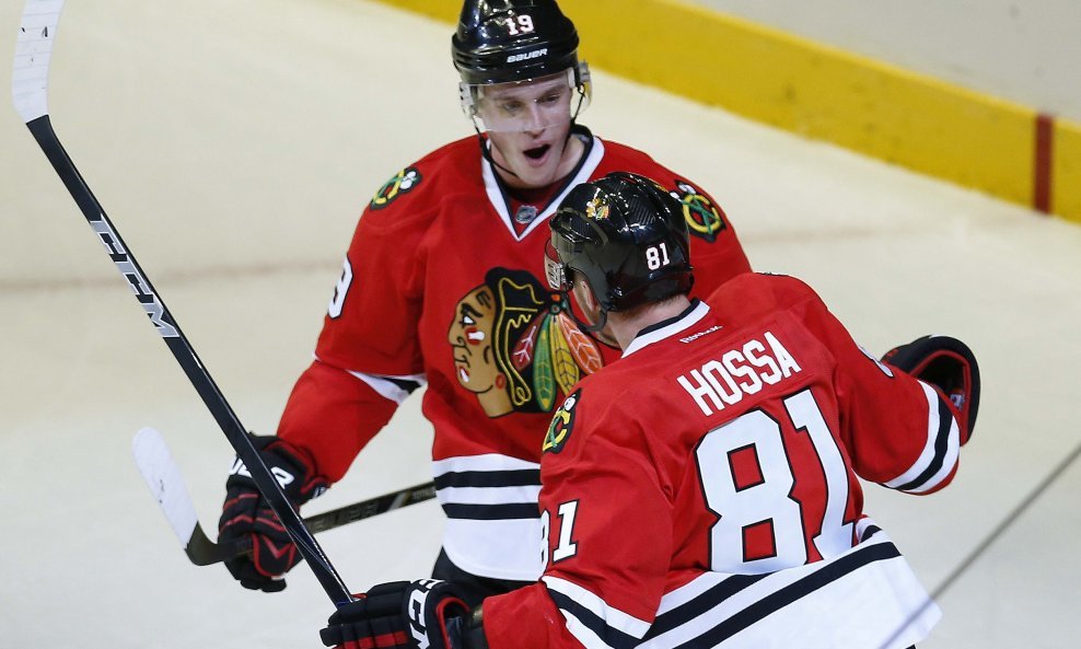Marian Hossa i Jonathan Toews