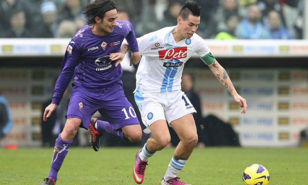 Marek Hamšik (d) i Alberto Aquilani