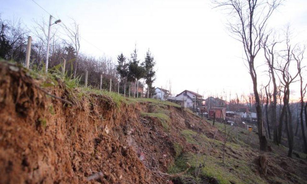 odron, klizište