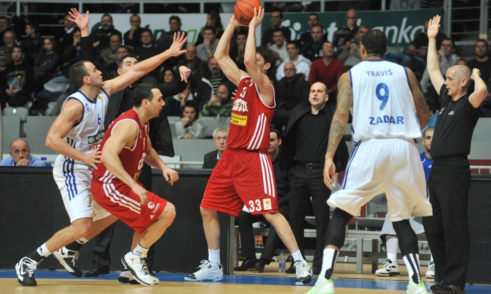 Zadar vs. Cedevita, Marko Tomas, Romeo Travis