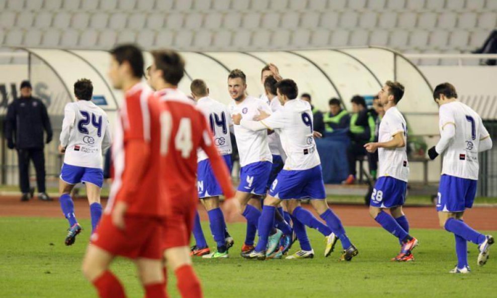 Hajduk - Zelina slavlje Antonija Milića