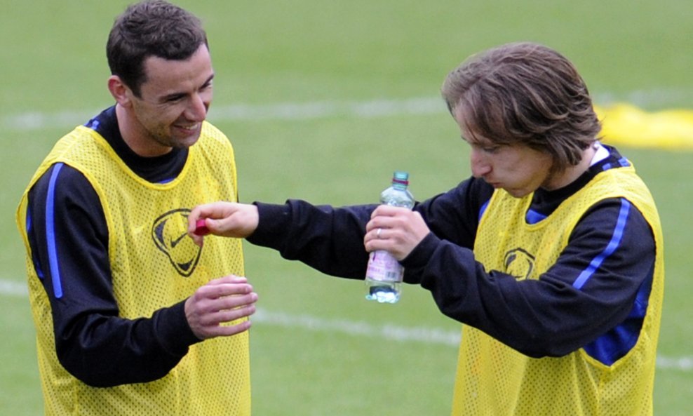 Luka Modrić i Darijo Srna