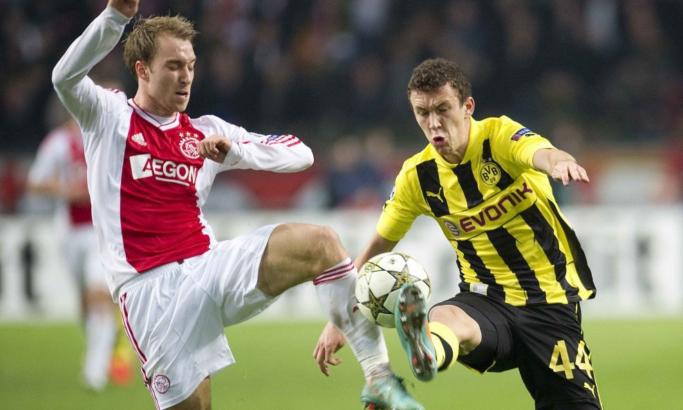 Ajax - Borussia Dortmund, Christian Eriksen i Ivan Perišić