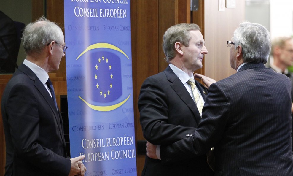 Herman Van Rompuy , premijer Luksemburga Jean-Claude Juncker i irski premijer Enda Kenny