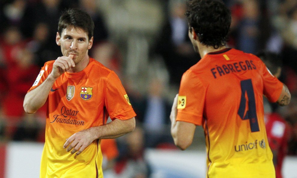 Lionel Messi i Cesc Fabregas