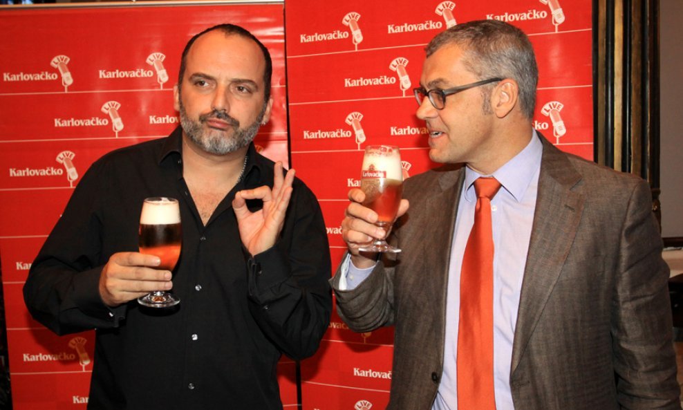Tony Cetinski i predsjednik Uprave Karlovačke pivovare Alexander Gerschbacher (2)