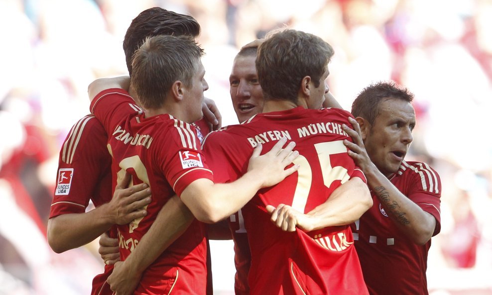 Mario Gomez, Rafinha, Thomas Müller, Bastian Schweinsteiger i Toni Kroos