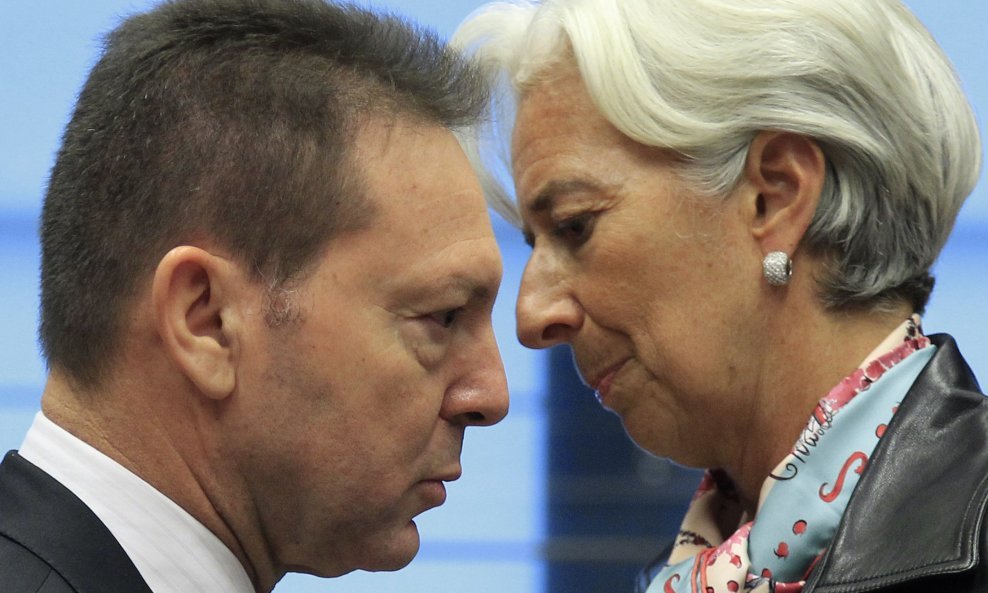 Yannis Stournaras i Christine Lagarde