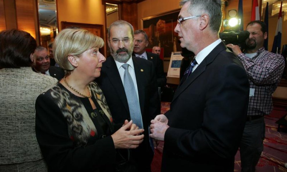 Jasna Omejec, predsjednica Ustavnog suda, glavni državni odvjetnik Mladen Bajić i Branko Hrvatin, predsjednik Vrhovnog suda