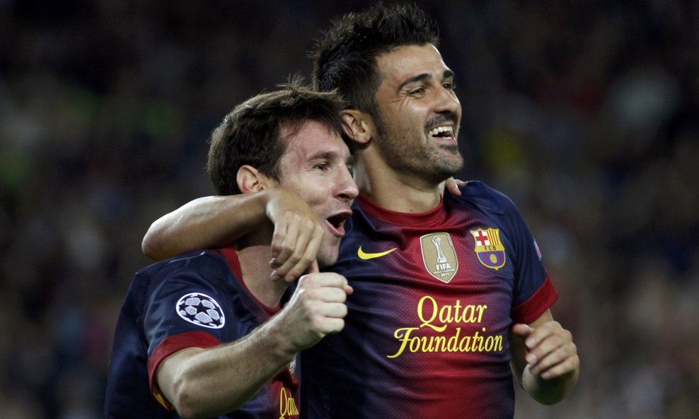 Lionel Messi i David Villa